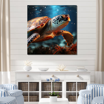 Abstract Harmony - Turtle Bedroom Wall Art